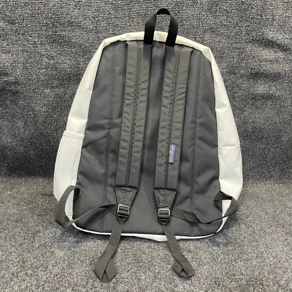 JanSport JS0A3P69 Hyperbreak White Backpack School Travel Bookbag Laptop Bag
